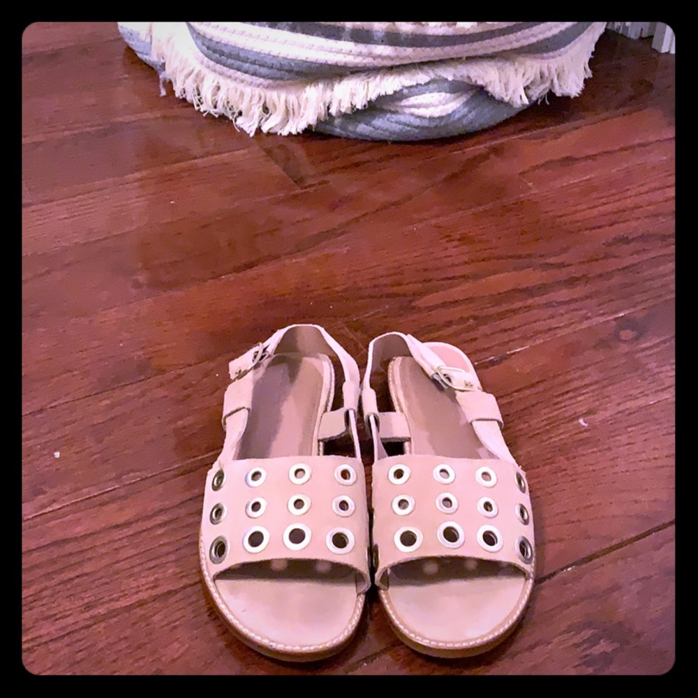 J. Crew Collection Suede Pink Sandals